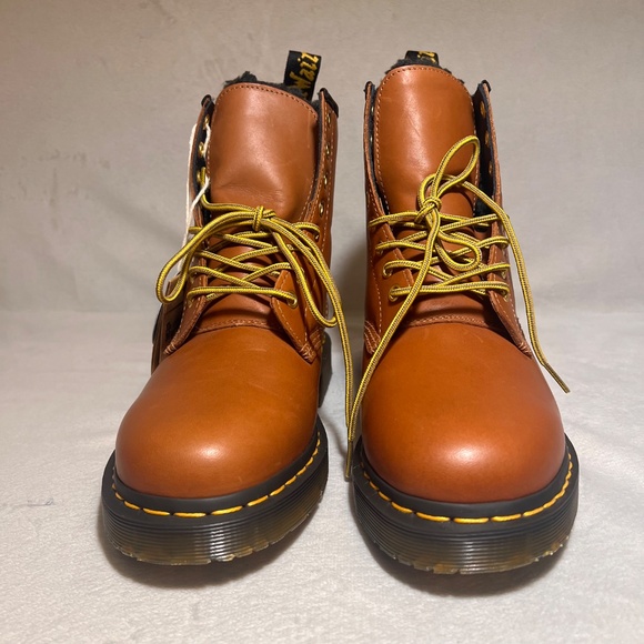Dr Martens Rewair 1460 WINTERGRIP LEATHER Lace Up Boots Brown Size 7M/8W Unisex - Picture 9 of 12
